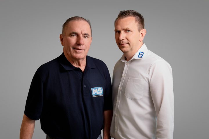Johann Schießl mit seinem Sohn Mathias Schießl – Gründer- und Nachfolgegeneration von MS Metalltechnik Schießl GmbH